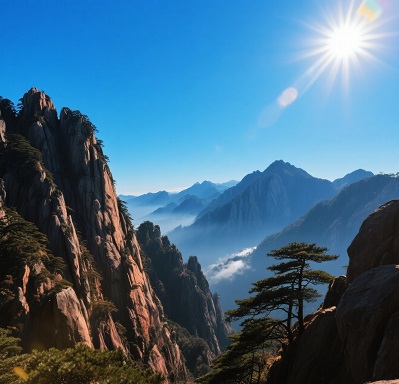 炎日高山